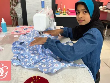 Sew & Grow student &mdash; her own skirt, start to finish
