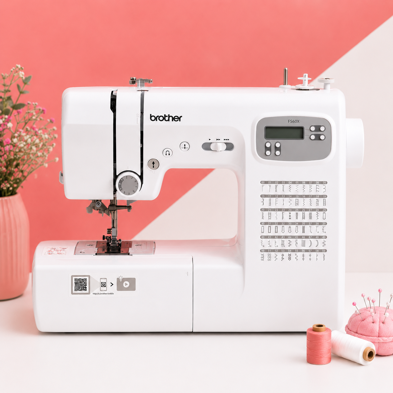 FS60X Sewing Machine_Angled