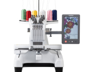 When you’ve got your sights set on going from home hobbyist to small business owner, choose the easy-to-use Professional PR680WC 6-Needle Embroidery machine to get you there