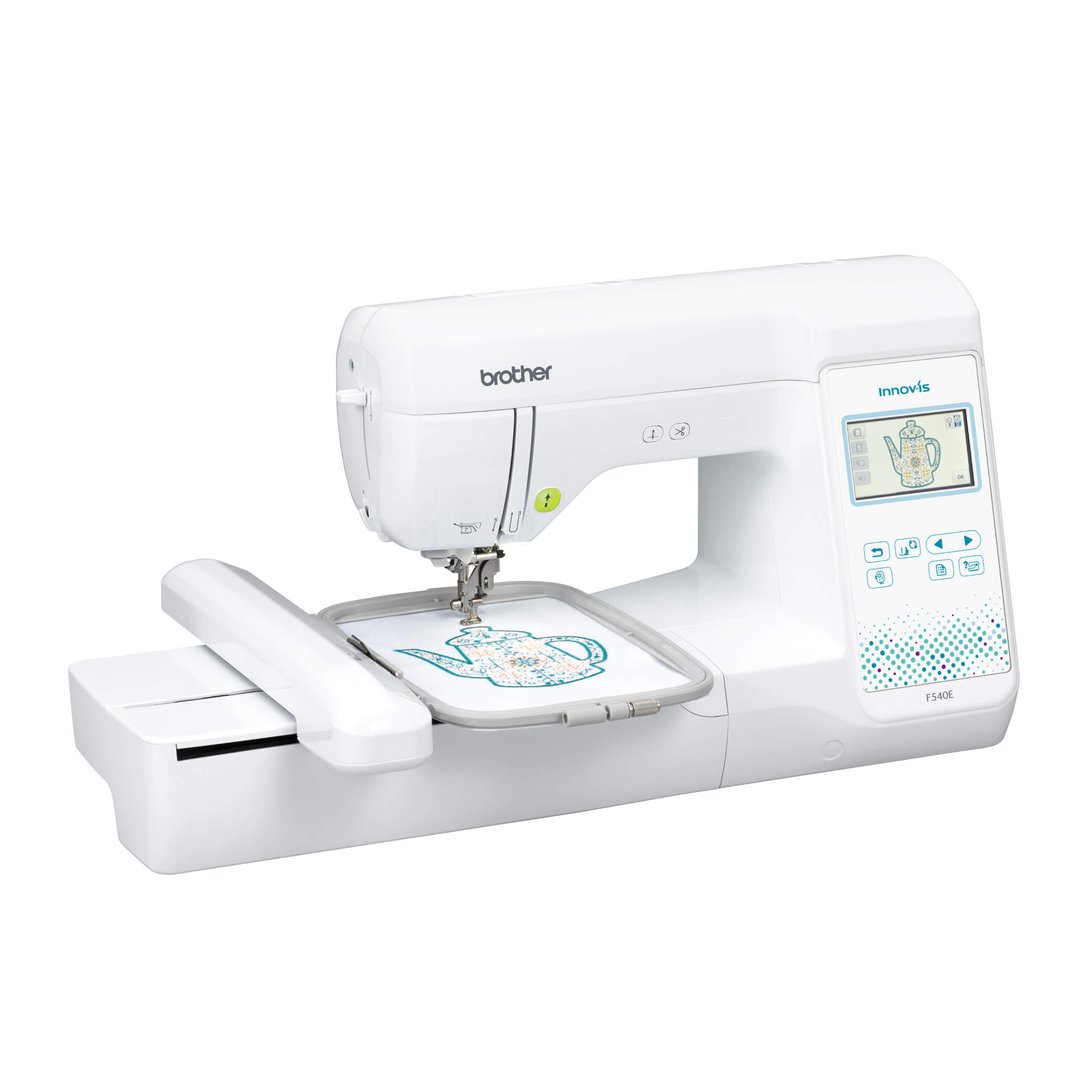 sew and grow, The Innov – is F540 has easy to use embroidery features with 130 x 180 mm hoop and Wi-fi connectivity