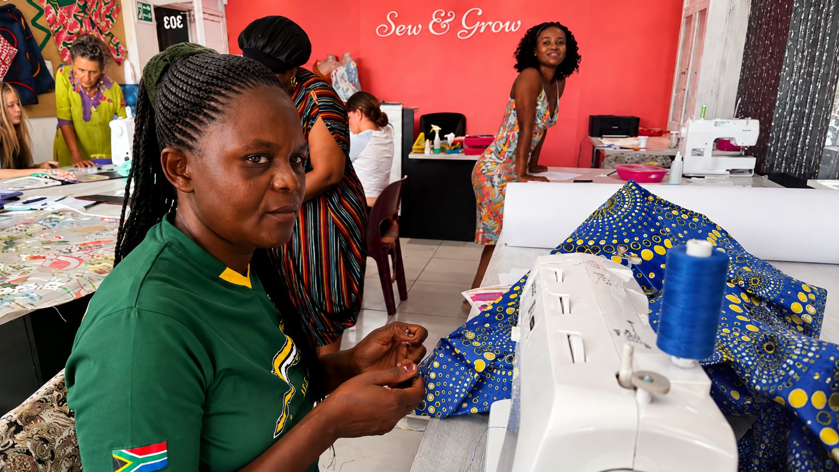 A beginner who's progressed to making a full garment